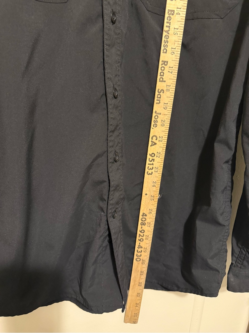 Carhartt Force Relaxed Fit Black Long-Sleeve Work Button-Up Shirt M - Picture 3 of 7